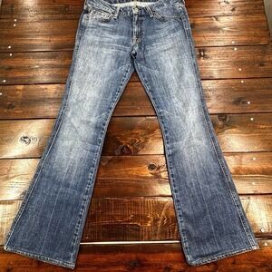 7 For All Mankind A Pocket Bootcut Lower Rise Jeans Tag Sz 29 (Actual 31)